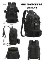 Bolsa táctica de Montañismo al aire libre, mochila deportiva de expansión con múltiples enchufes de camuflaje, para acampar, senderismo, ciclismo, pesca, pequeña - details 0