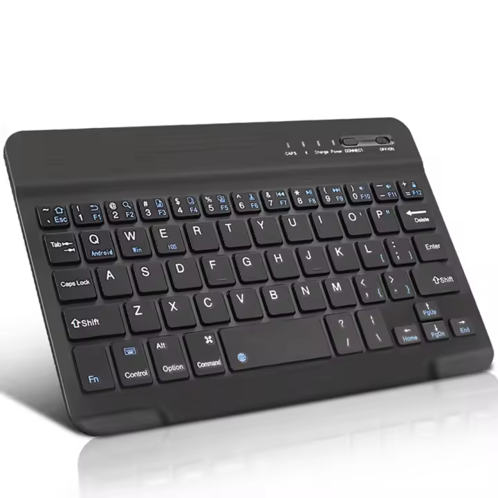 MOV-Teclado inalámbrico Bluetooth para teléfonos móviles, tablet, portátil, ligero, oficina, viaje, trabajo, compatible con Android, Windows, Mac, ios - 1