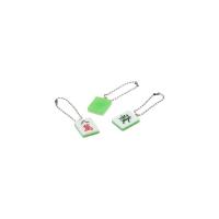 Mini llavero tradicional de Mahjong, llavero de Mahjong bonito de la suerte, colgante de estilo chino de resina verde, regalo de cumpleaños - details 6