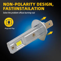Bombilla de faro LED H1 H3 Mini 50W 20000LM CSP para faro de coche luz sin ventilador lámparas antiniebla de diodo automático 12V 6000K automóvil - details 2