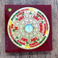 Wanfutang 8 pulgadas 6 pulgadas Hu Yiming elemento de cobre puro tres en uno brújula Feng Shui completa - details 5