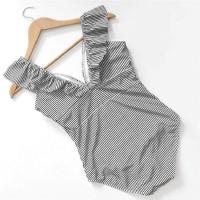 Traje de baño de una pieza para mujer, ropa de baño brasileña, con push-up, talla grande con cu - details 7