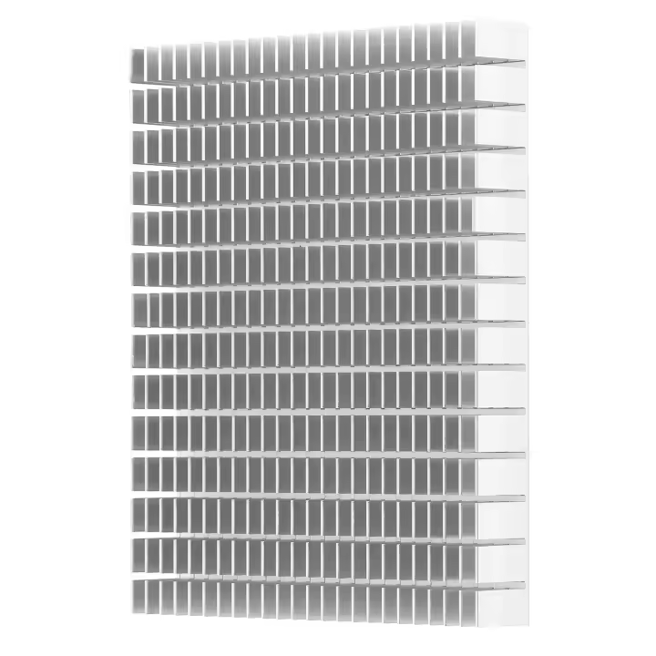 Disipador de calor de aluminio, Enfriador de refrigeración, radiador de 150x120x20mm para amplificador de CPU PCBWhite - 1