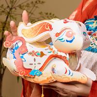 Linterna de conejo china portátil, artesanía tradicional con borlas, linternas de conejo de mano, juguetes de linterna LED de buena suerte - details 5