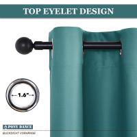 Cortinas Opacas con Ojales para salón, Cortina Aislantes térmicas para Dormitorio, 1 Pieza - details 3