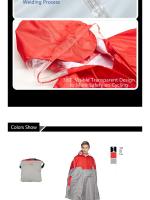 Poncho Impermeable para Exteriores Diseño Reflectante para Ciclismo, Escalada, Senderismo, Viajes - details 5