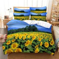 Juego de cama de flores 3d para el Día de San Valentín, funda de edredón de lujo con corazón rosa y amor, de tamaño doble - details 5