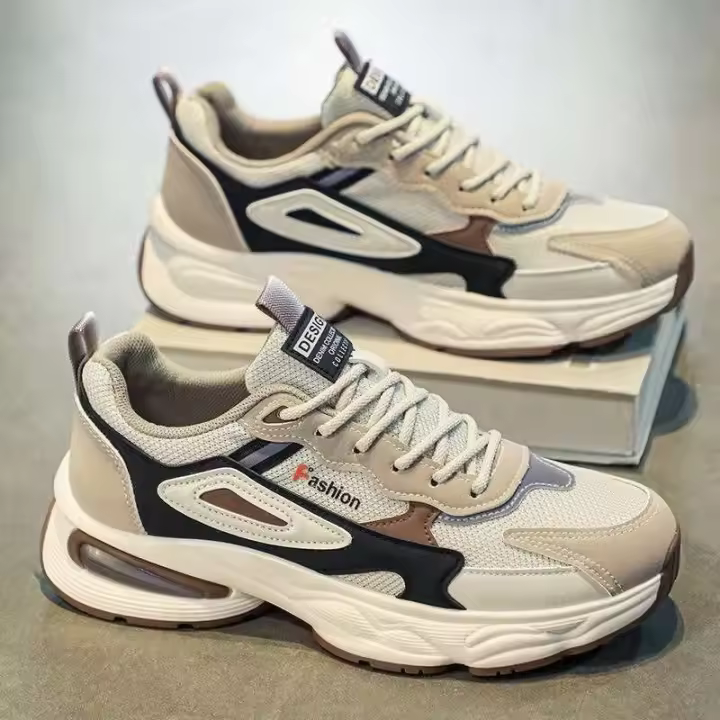 Zapatos blancos de alta calidad para hombre, calzado deportivo de tenis informal - 1