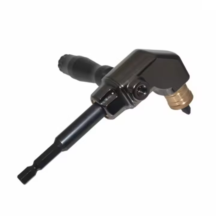 Taladro eléctrico con rotación de 90 grados, dispositivo de esquina, soporte de cambio rápido, portabrocas Flexible, taladro eléctrico, liberación rápida - 1