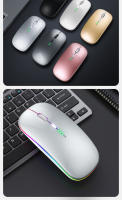 Portable RGB Bluetooth Wireless Mouse 2.4GHz USB Rechargeable Power Display Mouse Gamer for iPad Laptop PC Macbook Gaming Mouse - details 13