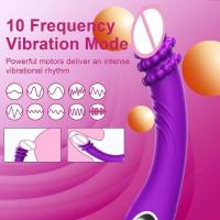 Vibrador de 10 Frecuencias G-spot Dildo Estimulación Intensa para Pasión Interior y Masaje Anal - details 2