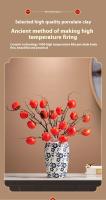 Jarrones de Cerámica de Porcelana Azul Blanco de Alta Gama Plantadores de Flores Hidroponicos - details 6