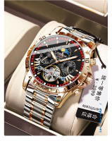 Nuevo reloj mecánico totalmente automático para hombre de la marca suiza, reloj luminoso impermeable. - details 15