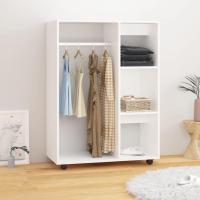 Armario de Aglomerado Blanco 80x40x110 cm para Dormitorio, Ropero de - details 1