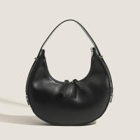 Nicho axilas bolsa de las mujeres nueva media luna bolso de color sólido textura versátil bolso de hombro de moda - details 2