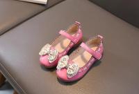 Zapatos planos de cuero para niñas pequeñas, zapatillas clásicas de princesa con lazo, a la moda, para primavera y verano, 2024 - details 11
