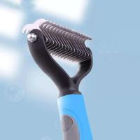 Peine anudado para mascotas, utilizado para gatos y perros para peinar el pelo anudado, diseño resistente a los arañazos, seguro y conveniente - details 1