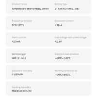 Sensor Inteligente De Temperatura Y Humedad ZigBee/WiFi Tuya Batería Alimentada Trabaja Con Alexa Google Home Seguridad Doméstica - details 13