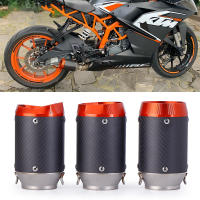 Escape de Motocicleta de Fibra de Carbono RESPRACE Tubo de Silenciador Redondo para KTM DUKE 390 - details 0