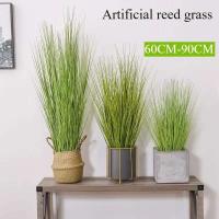 1 unidad de caña artificial, cebolla falsa grande, mechones de plantas verdes tropicales, césped de PVC, decoración de jardín y oficina de bodas - details 0