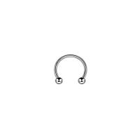 Piercing Circular de acero inoxidable para el cuerpo, anillo quirúrgico de 2 piezas x 4 colores, para la nariz, labio, BCR, Tragus - details 8