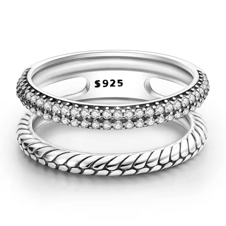 Anillos de Plata de Ley 925 para Mujer, sortija de cerccled colorida with shape de Luna y Estrella, joyería fina para Boda, Compromiso, juegos - 1