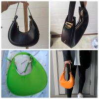 Bolso tote de moda para mujeres Bolso de lujo de medio cuarto Luna bolso de hombro de marca para damas Bolso de axila de cuero PU y monedero - details 1