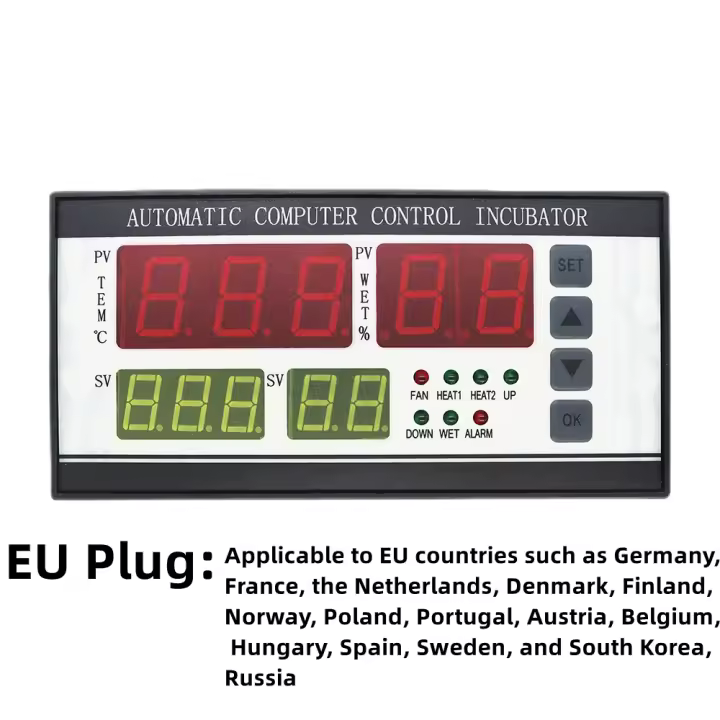 Controlador de incubadora de huevos totalmente automático, XM-18, Control de temperatura y humedad para aves de corral, sistema de incubación de huevos - 1