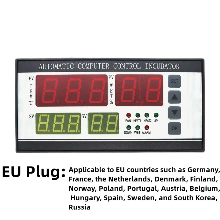 Controlador de incubadora de huevos totalmente automático, XM-18, Control de temperatura y humedad para aves de corral, sistema de incubación de huevos - 1