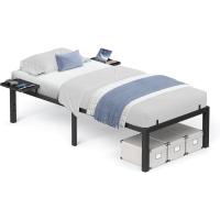 Cama Doble de Metal Estructura con Estantes de Almacenamiento Cama de Invitados - details 6
