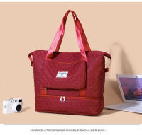 Bolsa deportiva para fitness Separación en seco y húmedo para mujer Ligero de gran capacidad Portátil Bolsa de viaje de corto recorrido Bolsa de equipaje independiente para jaula de zapatos - details 23