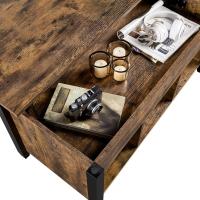 Mesa de Café Elevable con Cajón Estilo Moderno para Sala Patas de Madera Maciza - details 4