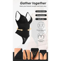 Monoslime de Adelgazamiento sin Costuras para Mujeres Camisola de Compresión, Tanga de Crotch Abierto, Moldeado Completo del Cuerpo, Cinturón de Entrenamiento de Cintura - details 1