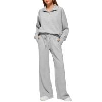 YC1508 Conjunto Casual de Mujer de Dos Piezas: Sudaderas de Gran Tamaño y Pantalones de Pierna Ancha para Mujer - details 31