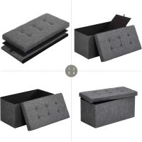 Baúl de Almacenamiento Plegable 38 x 76 x 38 cm Soporte hasta 300 kg Ideal para Sala de Estar Dormitorio - details 1
