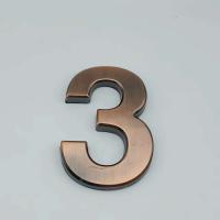 Placa de Puerta de Bronce Grande de 10cm Electroplastica Acrílico con Dibujo de Hilo - details 3