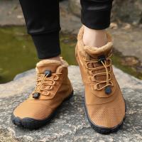Botas de invierno para hombre y mujer, zapatillas antideslizantes para exteriores, para nieve, descalzas, cálidas, de piel, impermeables, para montañismo, escalada y senderismo - details 11