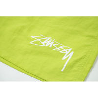 Colaboración de Stussy, pantalones deportivos informales de baloncesto para hombre con logotipo clásico impreso de cinco pulgadas, pantalones cortos tejidos de hip-hop de playa de secado rápido para parejas - details 2