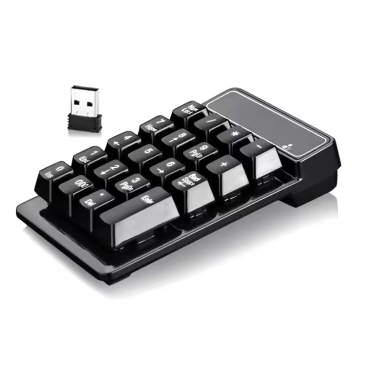 Mini Teclado Númerico Inalámbrico 2.4G Diseño Mecánico de 19 Teclas Ideal para PC, Laptop, Etc. - 1