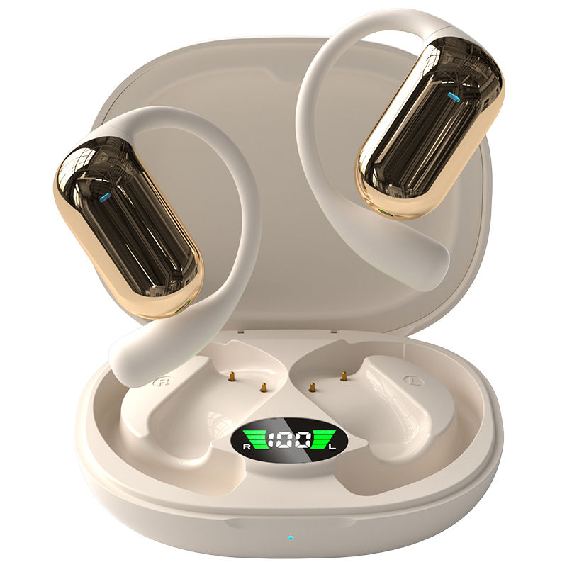 2025 SANLEPUS Auriculares inalámbricos Bluetooth 5.3, Auriculares Bluetooth inalámbricos livianos con ajuste diseñado para comodidad en el oído abierto, llamadas duraderas y claras, compatible con iPhone Android