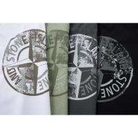 Camiseta de manga corta de alta calidad para hombre de Hip-Hop, camiseta de verano de manga corta de moda, bordado de Stone Island - details 13