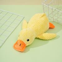 Juguete para perros pato amarillo nuevo 2025, La almohada calmante de patos suaves, Juguete de patos para perros con sonido de patadas para perros de interior (Amarillo) - details 4
