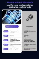 Aspiradora Inalámbrica De Mano De Gran Succión Alfombra De Alta Potencia Limpieza Profunda Aspiración Eliminación De Ácaros Barrido Y Trapeador Integrado - details 3