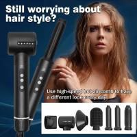 Peine Profesional 7 en 1 Secador de Pelo Caliente 1400W, Rizador de Pelo, Cepillo, Juego de Estilo de Cabello - details 4