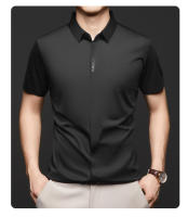 Hombres cortos en verano, negocios de mediana edad, camisa sin costuras, camisa de manga corta transpirable y agradable para la piel para uso masculino - details 3