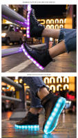 Zapatillas de tenis con luces LED para niños, zapatos de alta calidad con cargador USB, zapatillas luminosas de moda para niños - details 5