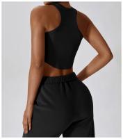 Top Deportivo de Yoga para Mujer Gimnasio Crop Tops Sin Costuras Uso en la Calle Cuello Redondo Manga Corta Secado Rápido Ideal para Primavera/Verano - details 22