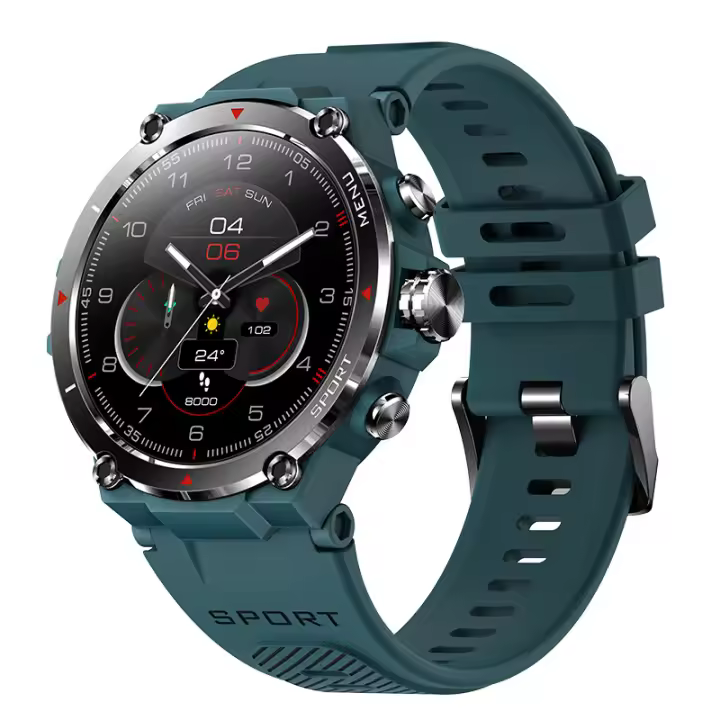 Reloj inteligente HM03 para hombre, dispositivo resistente al agua, con detección deportiva, frecuencia cardíaca y presión arterial, Bluetooth, llamadas - 1