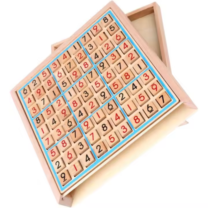 Juego de Mesa de Madera para niños, Juguete educativo de Sudoku, 1 unidad - 1