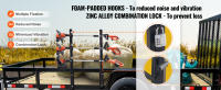 SucceBuy Trimmer Rack, Trimmer Rack de 3 lugares, soporte de bloqueo para remolque de paisaje, par - details 2